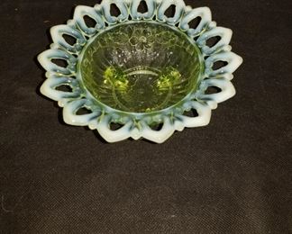 Green Opalescent Bowl
