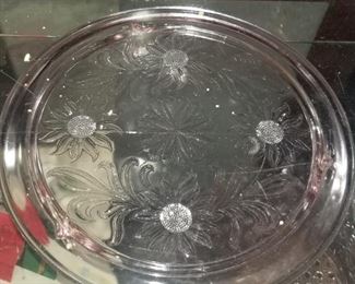 Pink Cake Plate