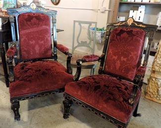 PAIR OF ANTIQUE VICTORIAN CHAIRS