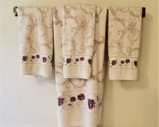 Lovely towels in this home.