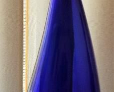 Blue glass vase