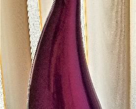 Purple glass vase