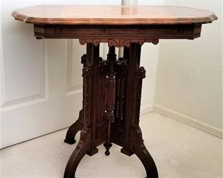 Front view rectangle antique table. Beautiful!