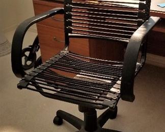 Black modern office chair.