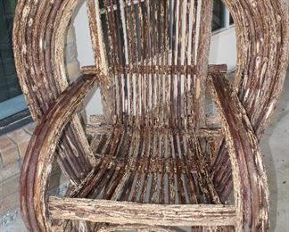 Bentwood Willow Twig Lodge Rocker