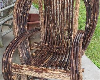 Willow Twig Bent Wood Lodge Chair