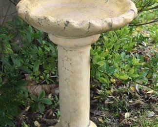 Small Cast Stone Birdbath