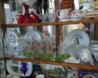 Collector plates and glassware 