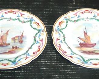 Lille in the Year 1767 Faience Plates