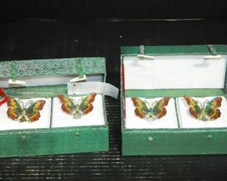 Oriental Treasures Butterfly Napkin Rings