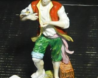 Volkstedt Porcelain Bird Seller Figurine