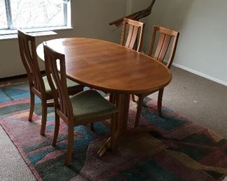 **Best Offer**SKOVBY MCM $575 table & 4chairs, 
Price for Set includes table chairs & buffet $750