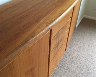 **Best Offer** SKOVBY  $175 buffet/sideboard 78”w x 19d x 32”h   
Table 40”w x 64 1/2” L plus 2 hidden leaves 19.5” each & 4 chairs