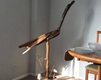 **Best Offer** Driftwood bird sculpture $125