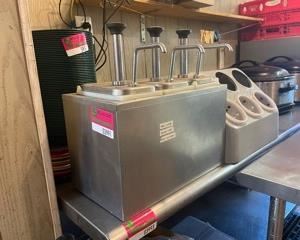 Sauce Pumps And Silverware Caddy