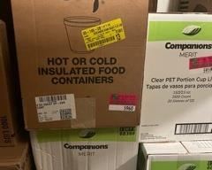 Hot Or Cold Insulated Food Containers, And Portion Cup Lids
