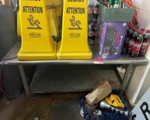 Stainless Steel Prep Table, Contents Not Included