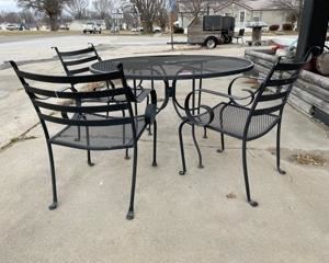 Patio Table And Three Chairs