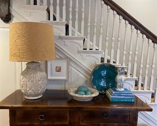 Stunning lamps and this sideboard is to die for!