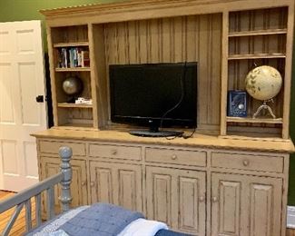 E & E Company Hutch = 96" long! This is a beauty and hold a TON! MSRP $3,000! 