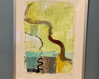 Paula Wachsstock - "The River" - acrylic on paper