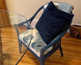 Bamboo chairs - recently recovered and sit like a dream