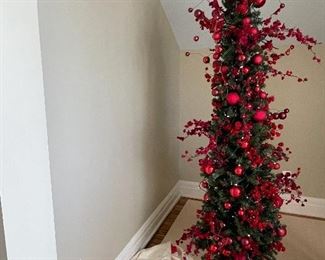 Fully dressed skinny tree