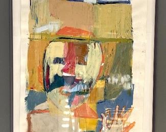 "Monologue" Paula Wachsstock original mixed media on paper