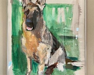 "Wallace" by Paula Wachsstock! Perhaps the very best animal portrait artist of all time - ever! Her ability to capture an animal is something magical. She will glady do commission work upon request!  