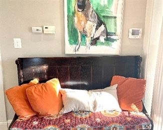 New bench (on casters) made to look old and dreamy! 