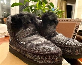 MOU Sequin Boots - BRAND NEW IN BOX - Never Worn