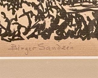 Birger Sandzen signature