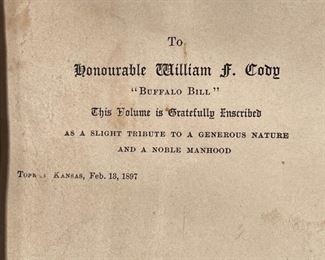 to William F Cody, Buffalo Bill
