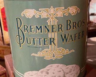 Antique biscuit tin Bremner Bros