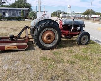 1952 Ford 8N Tractor w/ Bushhog