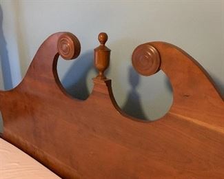 Queen four poster bed built by Donald Jackson