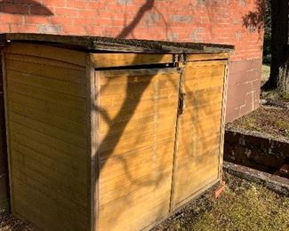 Outdoor cedar cabinet