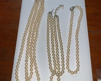 Faux pearls