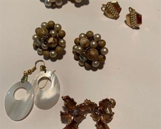 clip and french hook earrings