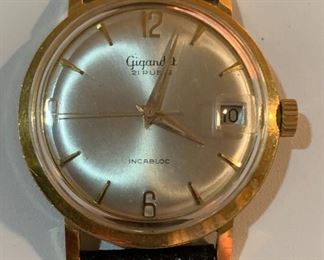 Vintage Gigandet Incabloc men's wristwatch
