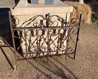 Wrought iron fence piece