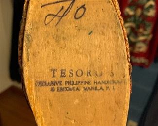 Philippines shoes carved