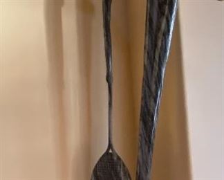 Sculpture "The Tennis Player" Regal Blue Marble.                  Dimensions: 78.5 h  x  24" w