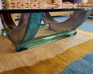 John Lewis functional art glass coffee table
