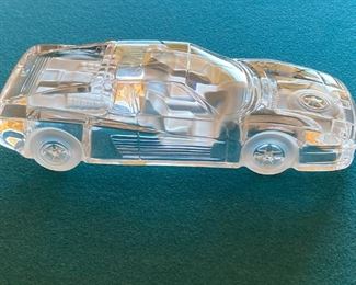 Anolfo Cambio signed art glass race car