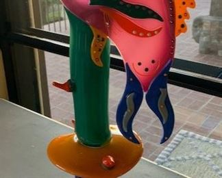 Glass Fish Sculpture by James Van Deurzen