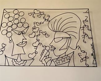 Barrett DeBusk Elvis metal sculpture