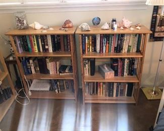 Bookshelves filled with books!