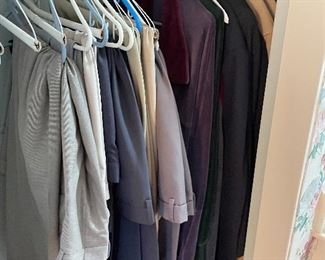 Closet filled with ladies clothes... and some mens clothes!
