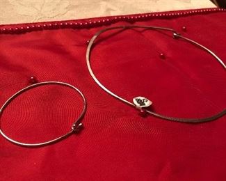 collar. and hook on bracelet- all avery sterling -  this collar is retired. still sell the bracelet i believe     $ 40 collar     $28 bracelet 